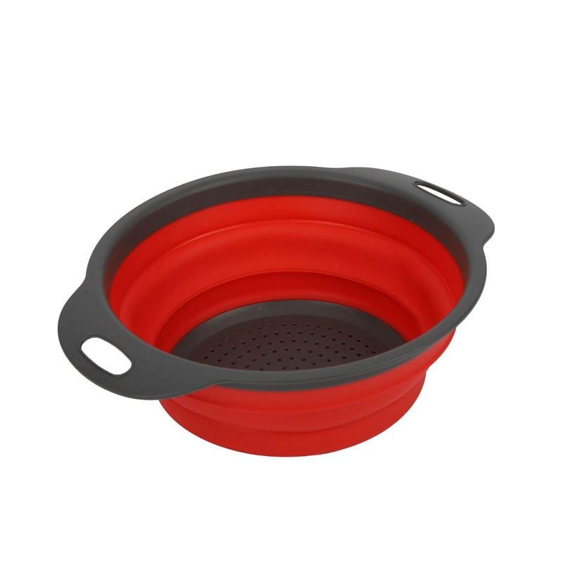 COLADOR PLEGABLE NEGRO Y ROJO - 4