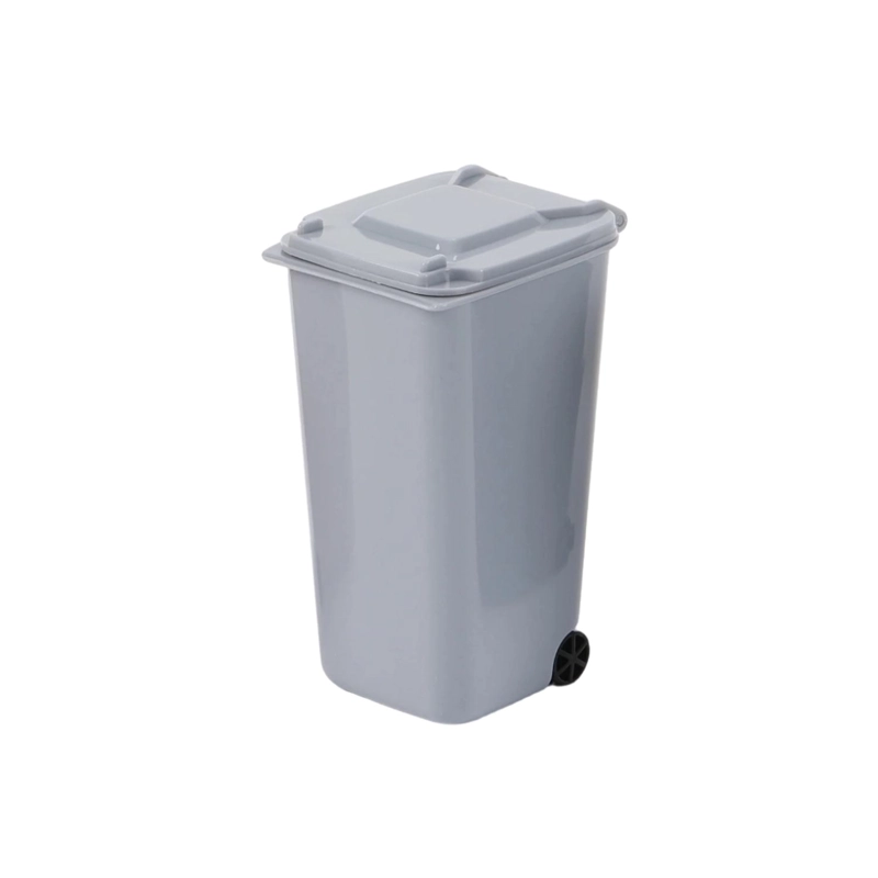 PORTA LAPIZ BASURERO GRIS - 1