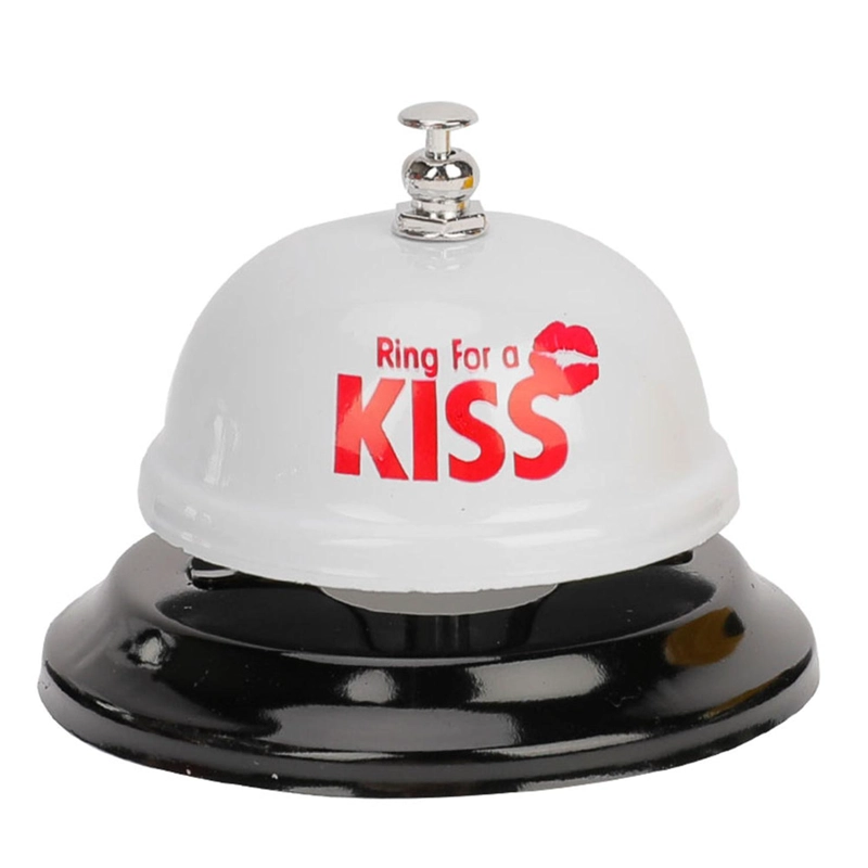 CAMPANILLA DE MESA BLANCA KISS - 1