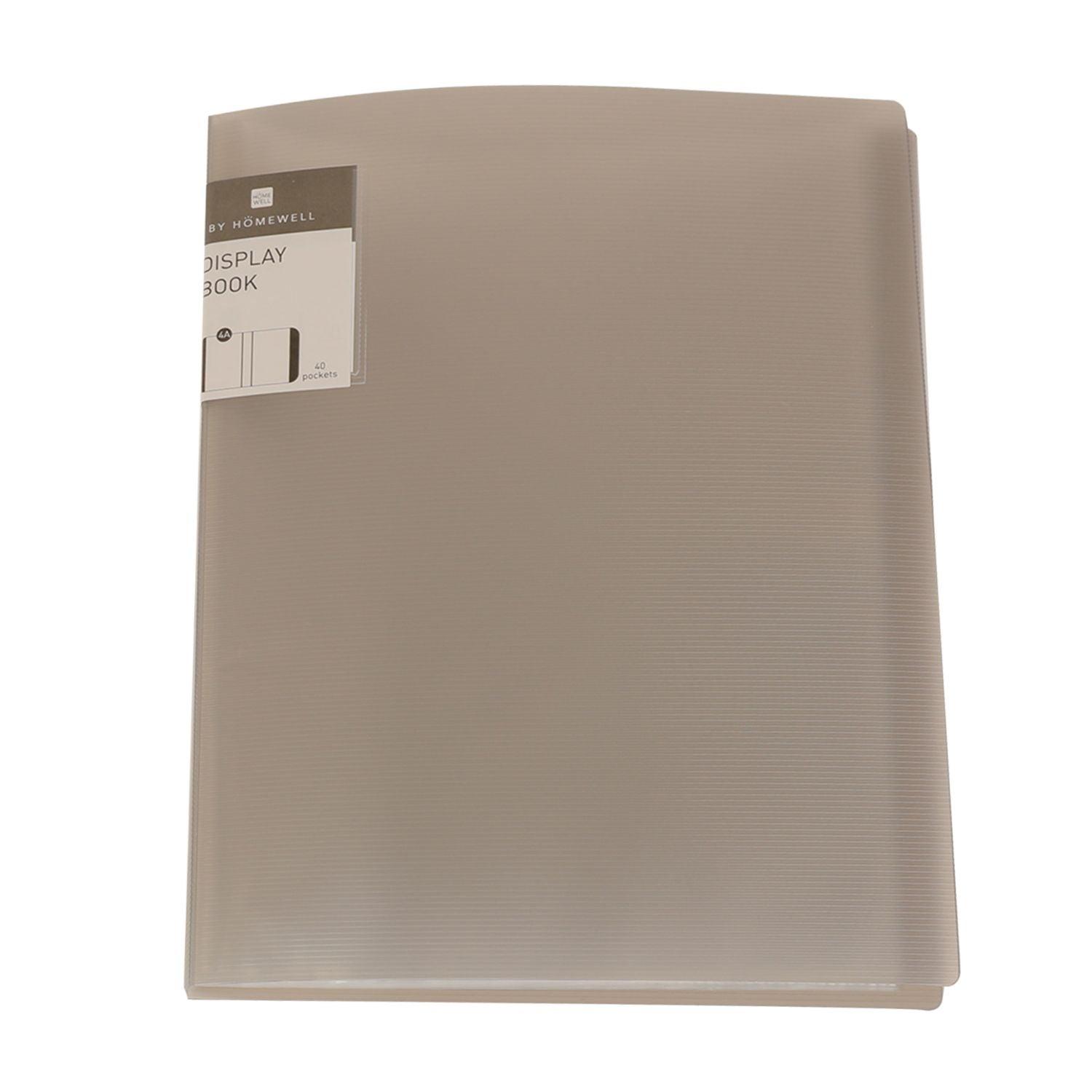 CARPETA DE PLÁSTICO HOMEWELL GRIS 24X13X2CM - 1
