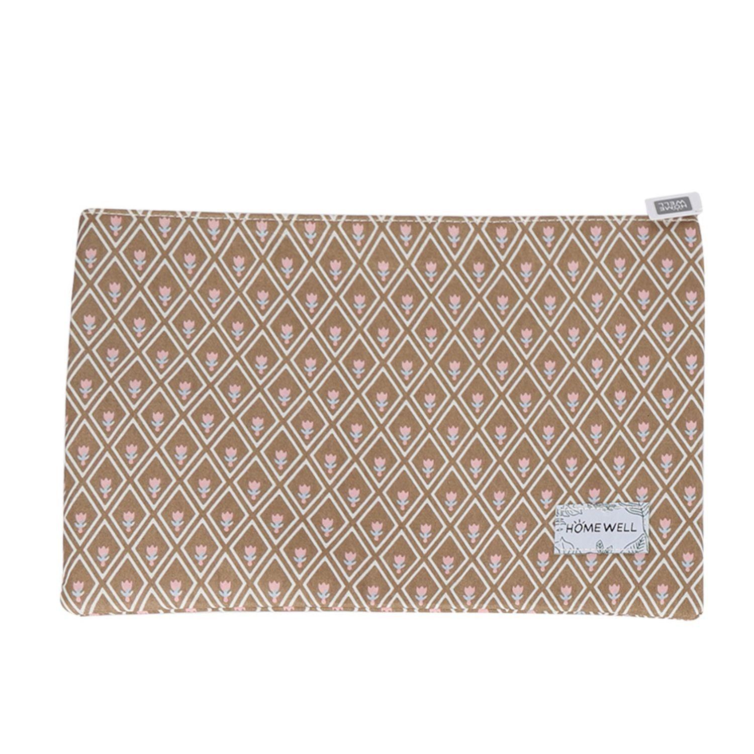 ESTUCHE HOMEWELL CARTUCHERA MARRÓN 35X23X1CM - 1