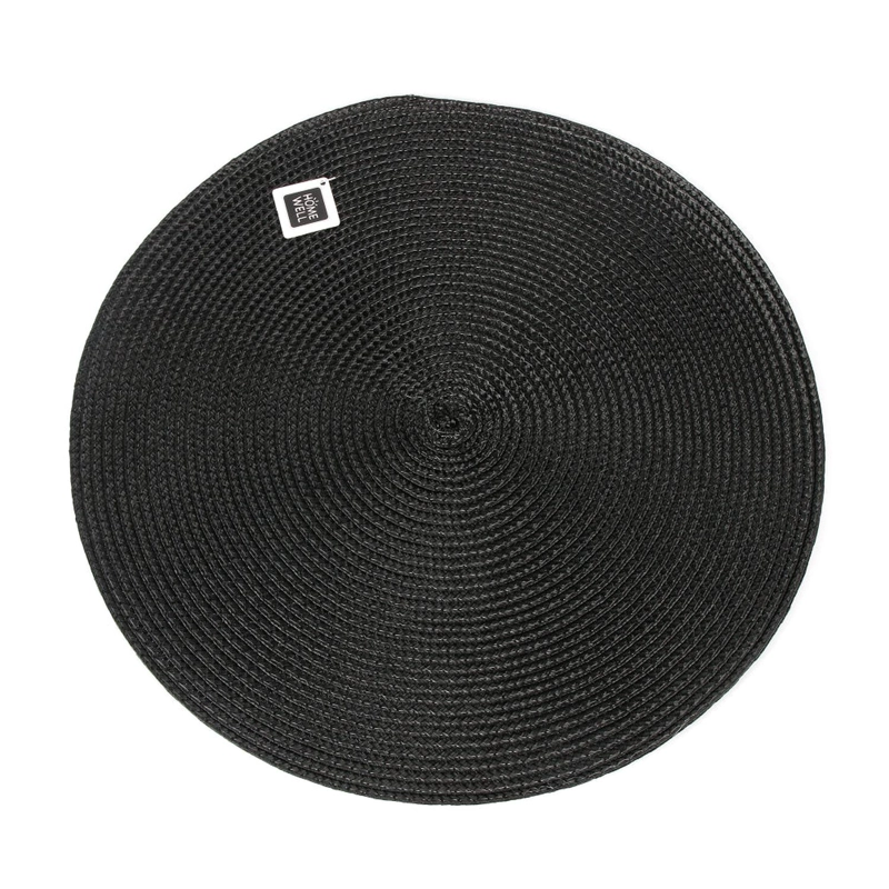 INDIVIDUAL HOMEWELL REDONDO 38CM NEGRO - 1