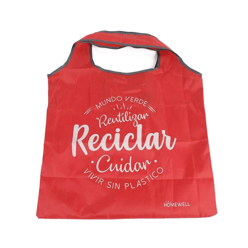 BOLSA HOMEWELL PLEGABLE ROJA 45*63 CM - 2
