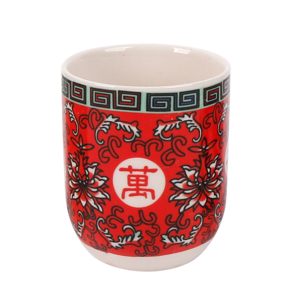 TAZA LOZA DISEÑO ROJO 125ML - 1