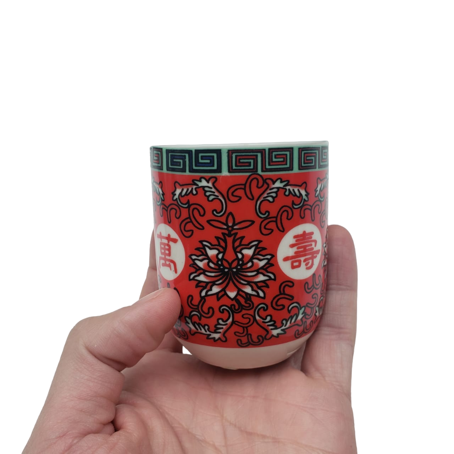 TAZA LOZA DISEÑO ROJO 125ML - 2