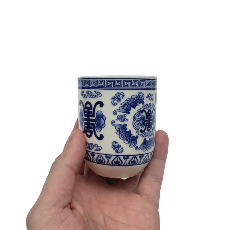 TAZA LOZA DISEÑO AZUL 125ML - 2