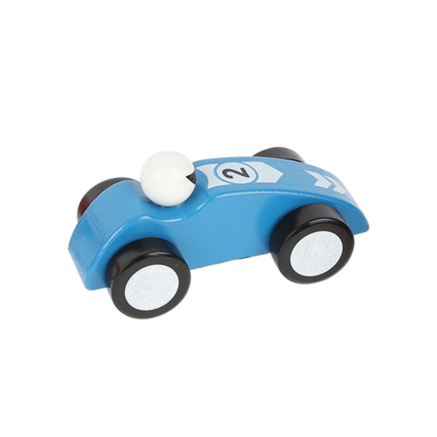 AUTO DE MADERA AZUL 13.5X6X6CM - 1