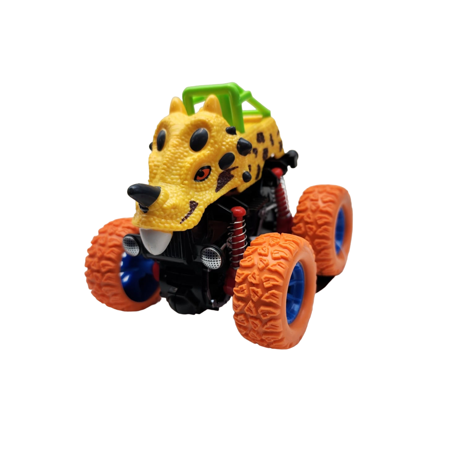 AUTO FRICCIÓN DINOSAURIO AMARILLO / VERDE - 1