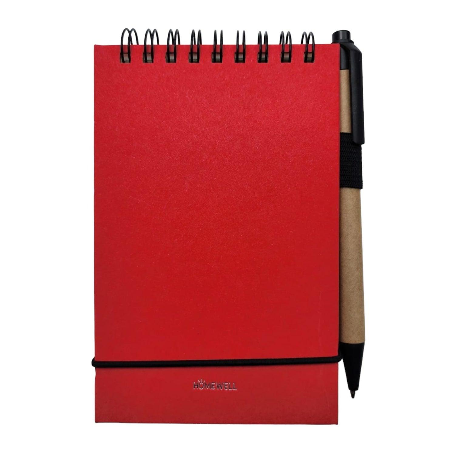 LIBRETA HOMEWELL ROJA 10*15CM 50 HOJAS - 1