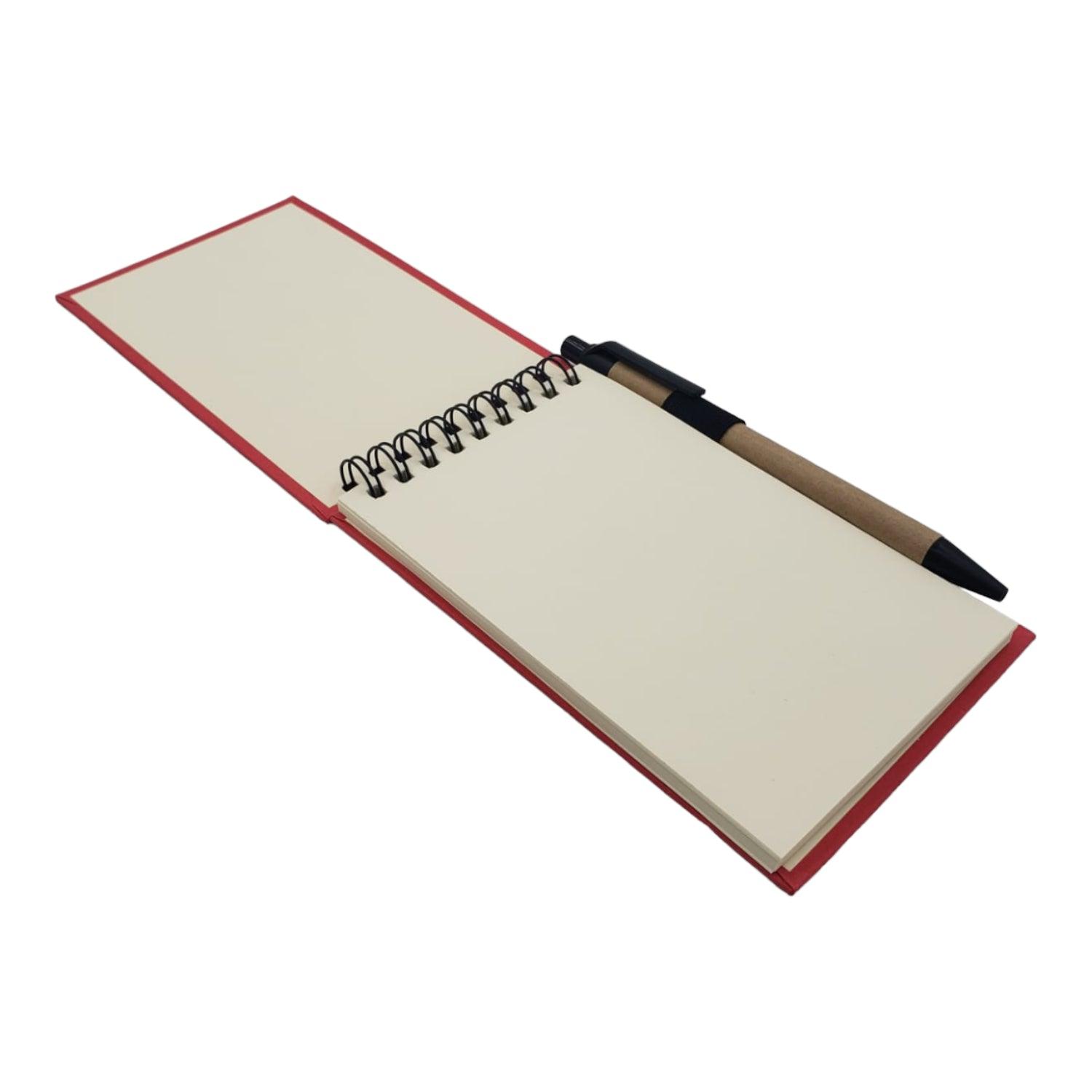 LIBRETA HOMEWELL ROJA 10*15CM 50 HOJAS - 2