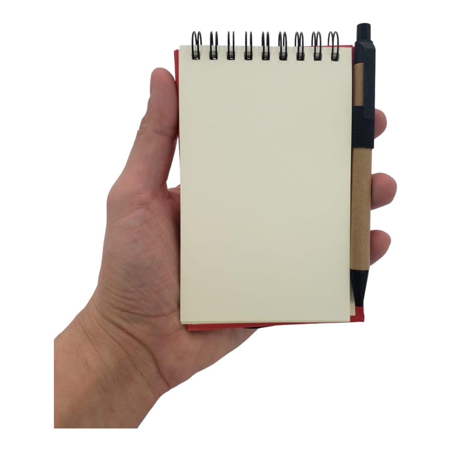 LIBRETA HOMEWELL ROJA 10*15CM 50 HOJAS - 5
