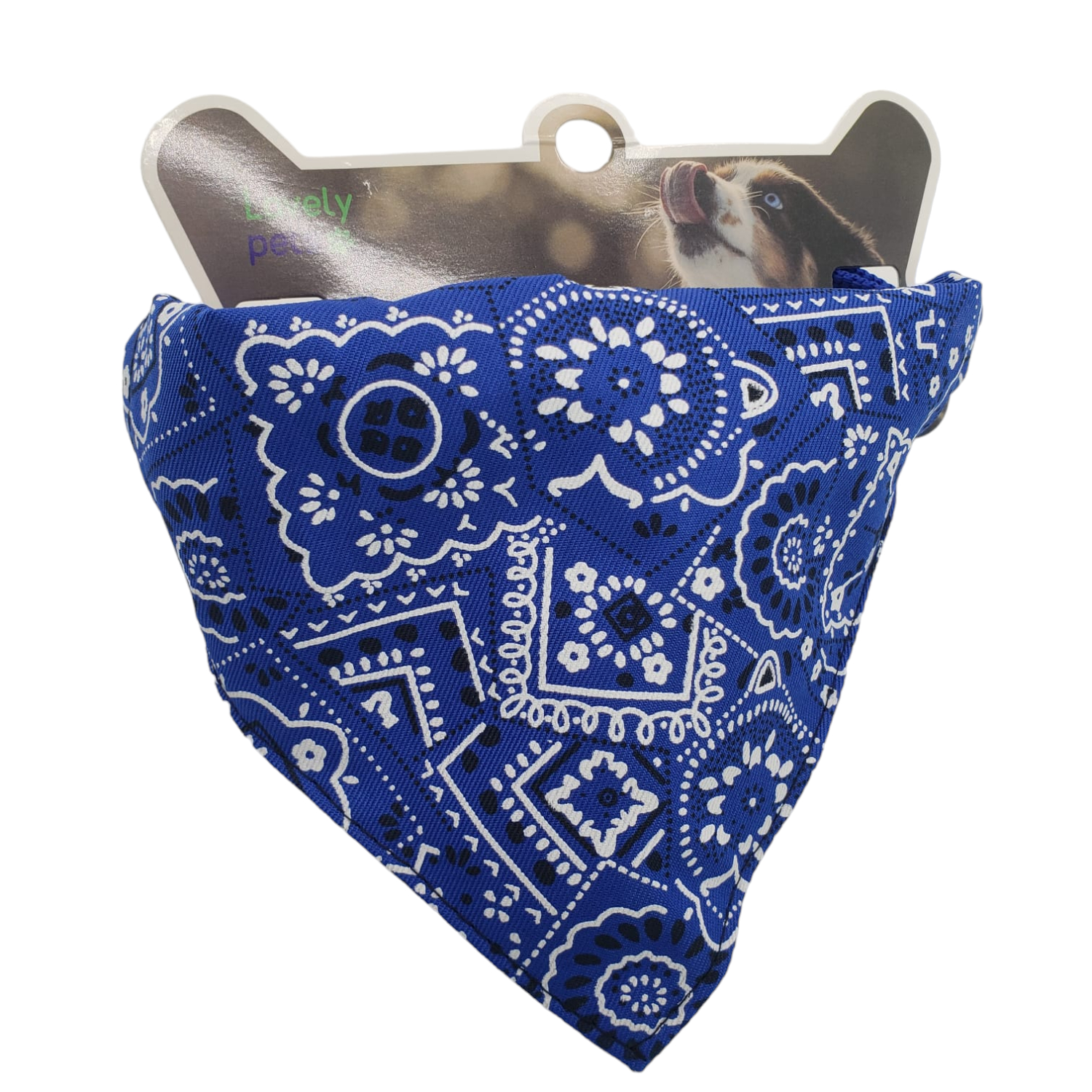 BANDANA AZUL PARA MASCOTA 13*17CM - 1