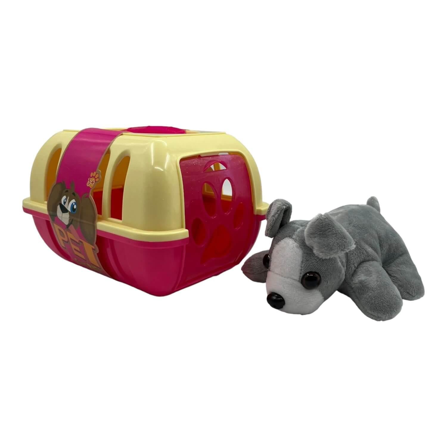 PELUCHE HOMEWELL CASA MASCOTAS PERRO GRIS - 1