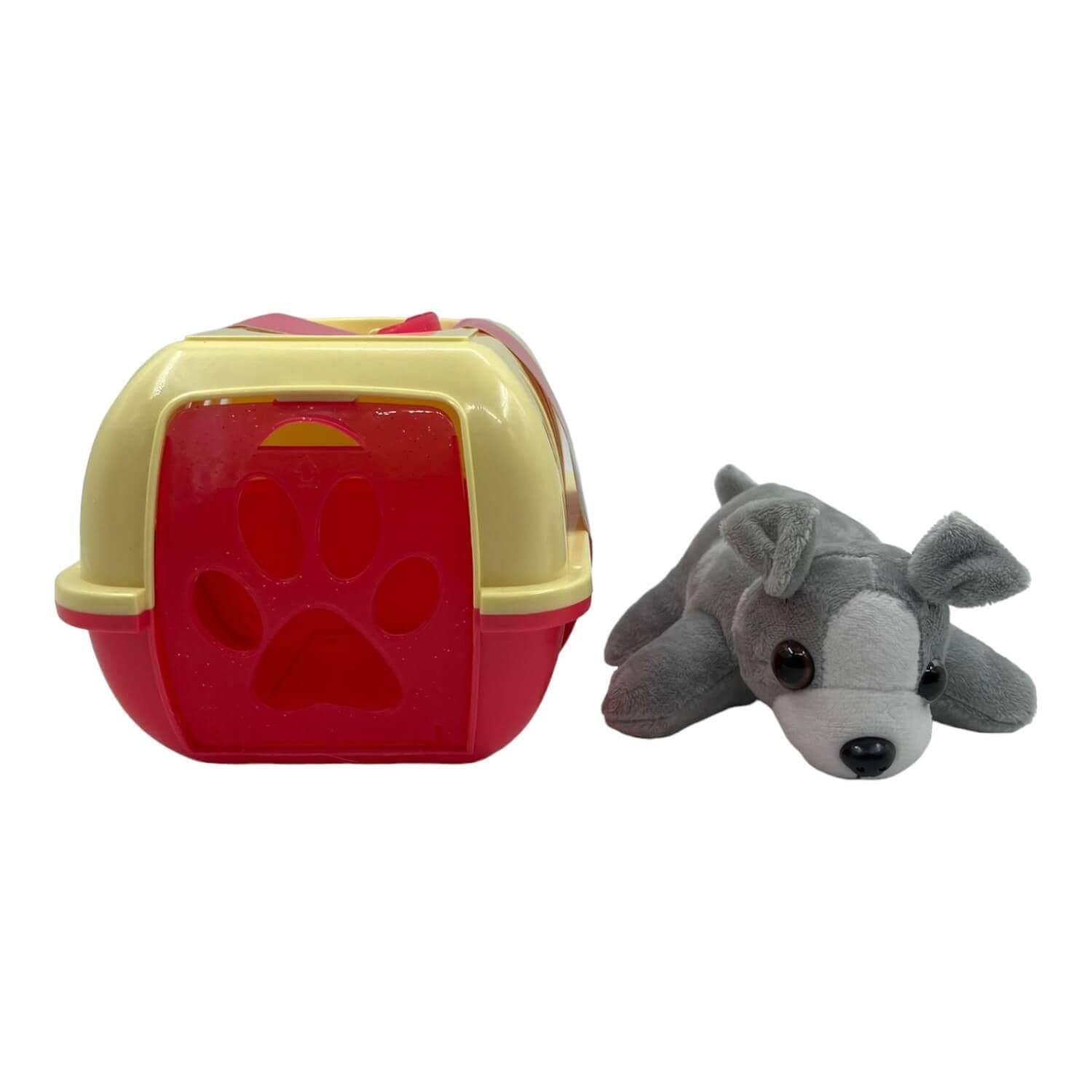 PELUCHE HOMEWELL CASA MASCOTAS PERRO GRIS - 3