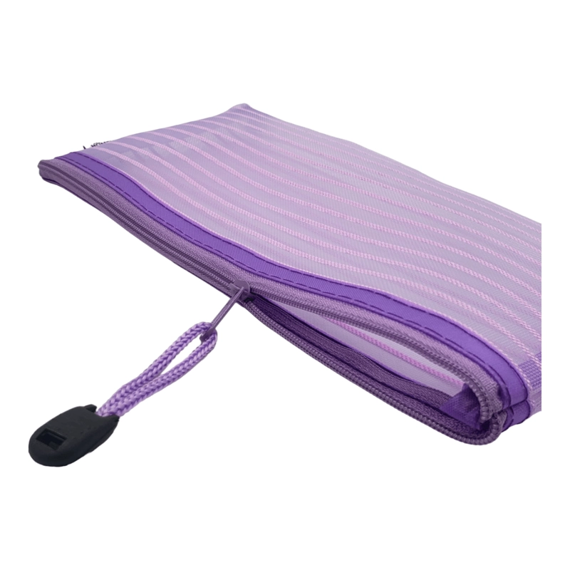 ESTUCHE TRASLUCIDO RAYADO MORADO - 2