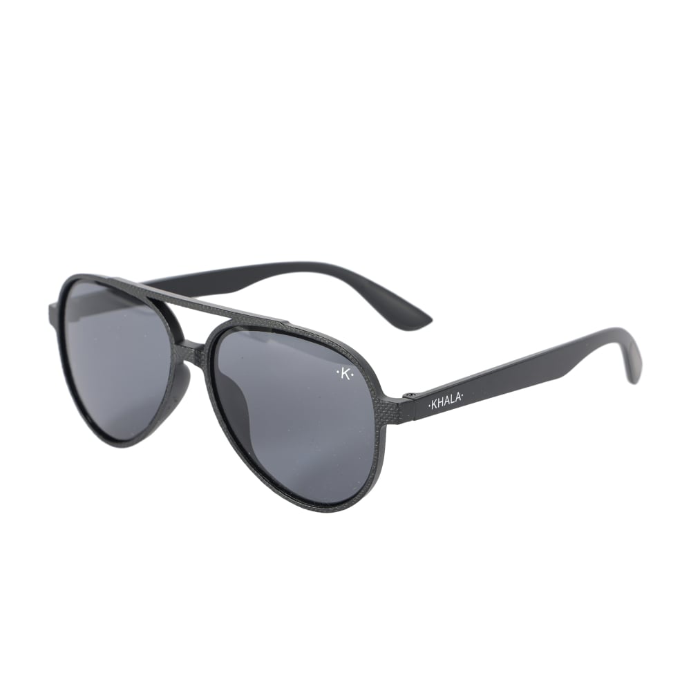 LENTES DE SOL AVIADOR MARCO GRUESO NEGRO UV400 - 1
