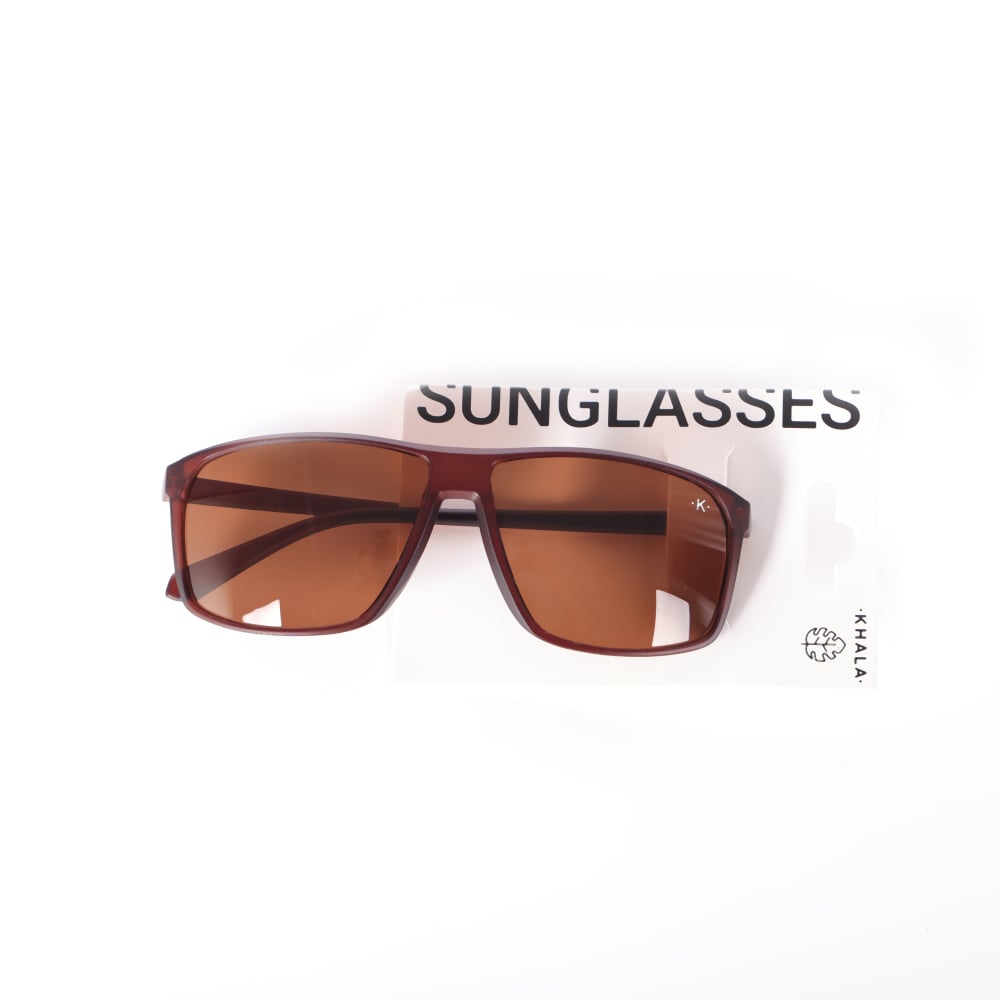 LENTES DE SOL CUADRADO CAFÉ UV400 - 2