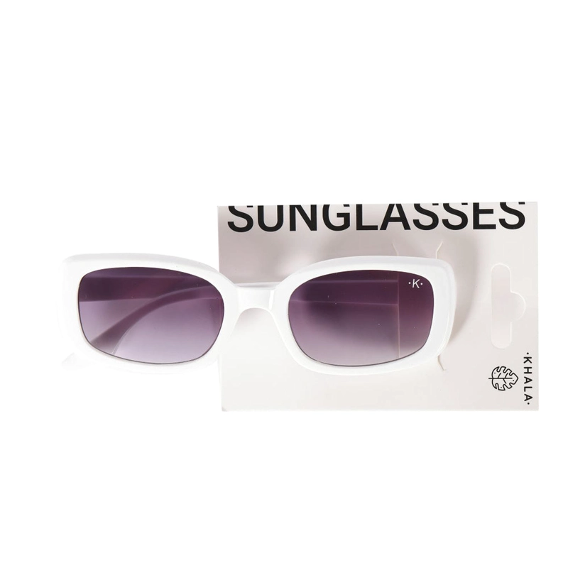 LENTES SOL HOMEWELL RECTANGULAR BLANCO NEGRO UV400 - 2