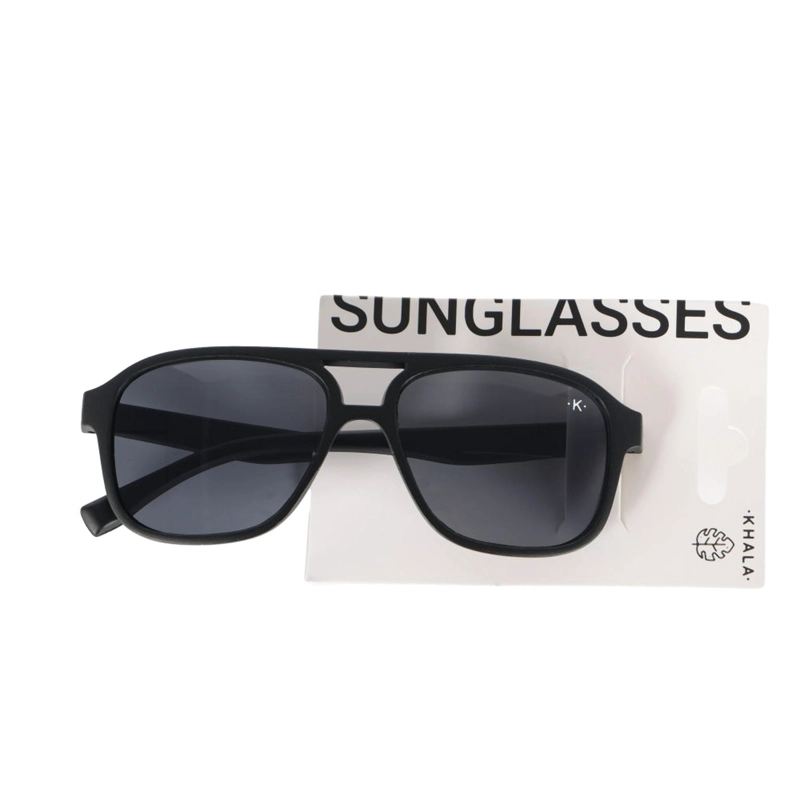 LENTES SOL HOMEWELL CUADRADO AVIADOR NEGRO UV400 - 2