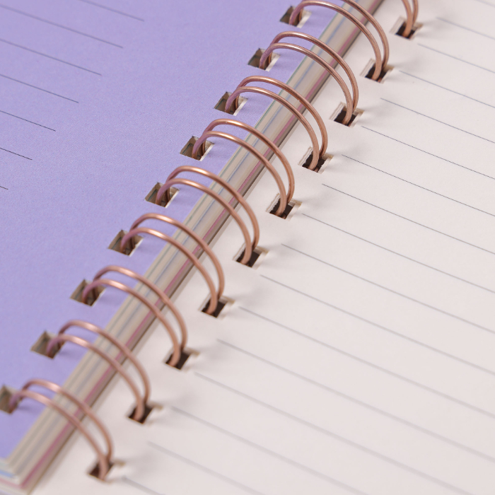 LIBRETA MORADA 17.3*25CM - 4