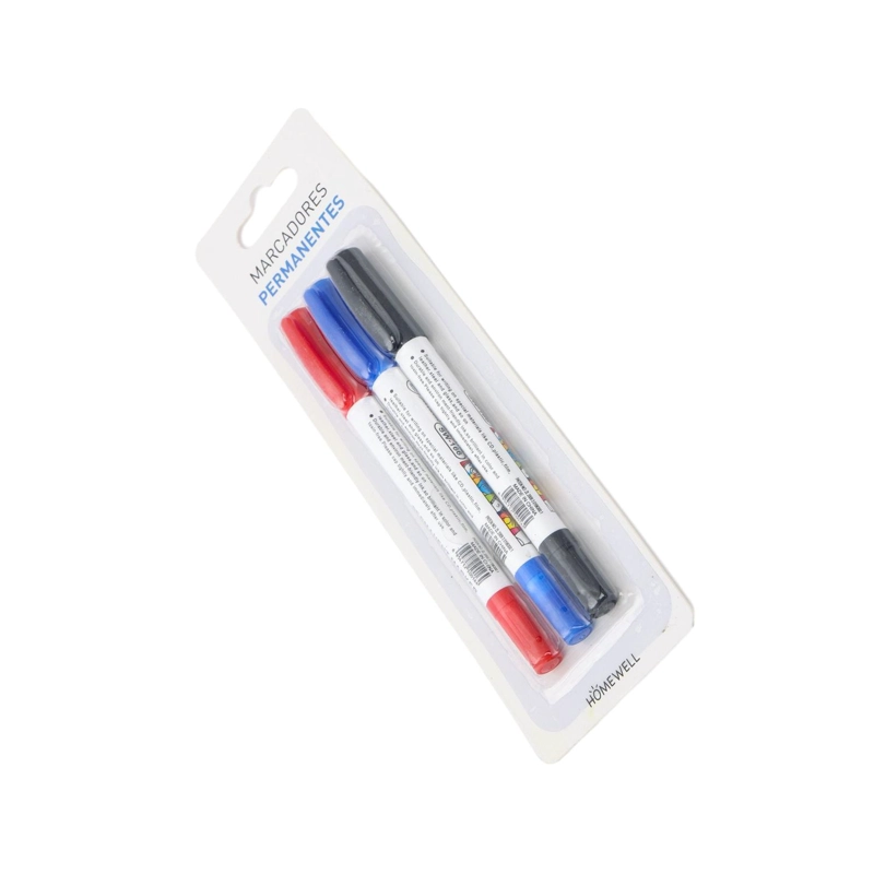 MARCADOR PUNTA FINA HOMEWELL 3PCS 13.7CM - 6