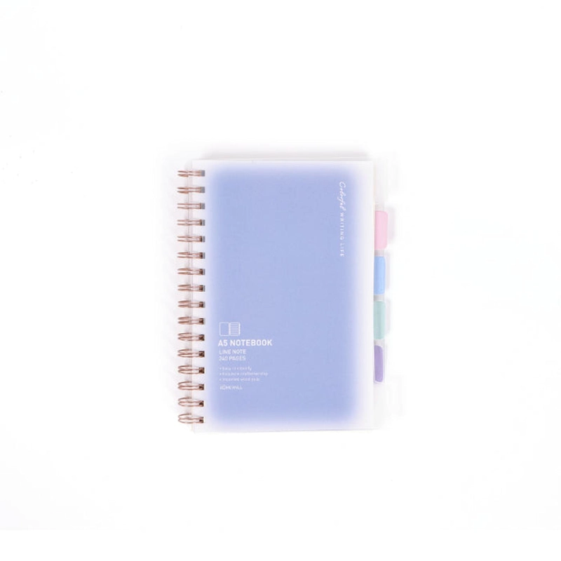 LIBRETA ESPIRAL MORADA - 1