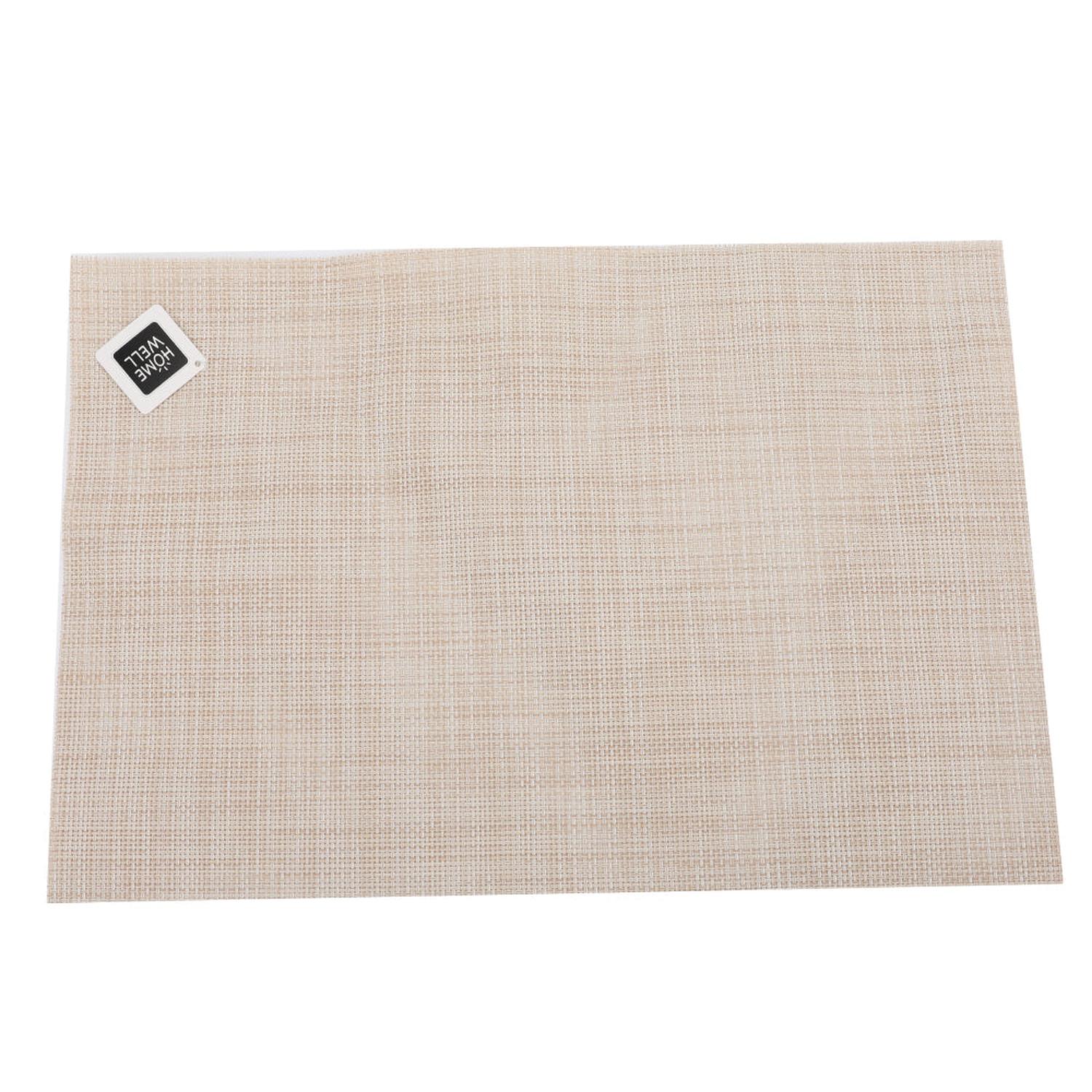 INDIVIDUAL HOMEWELL TEJIDO DE PLÁSTICO 30X45CM BEIGE - 1