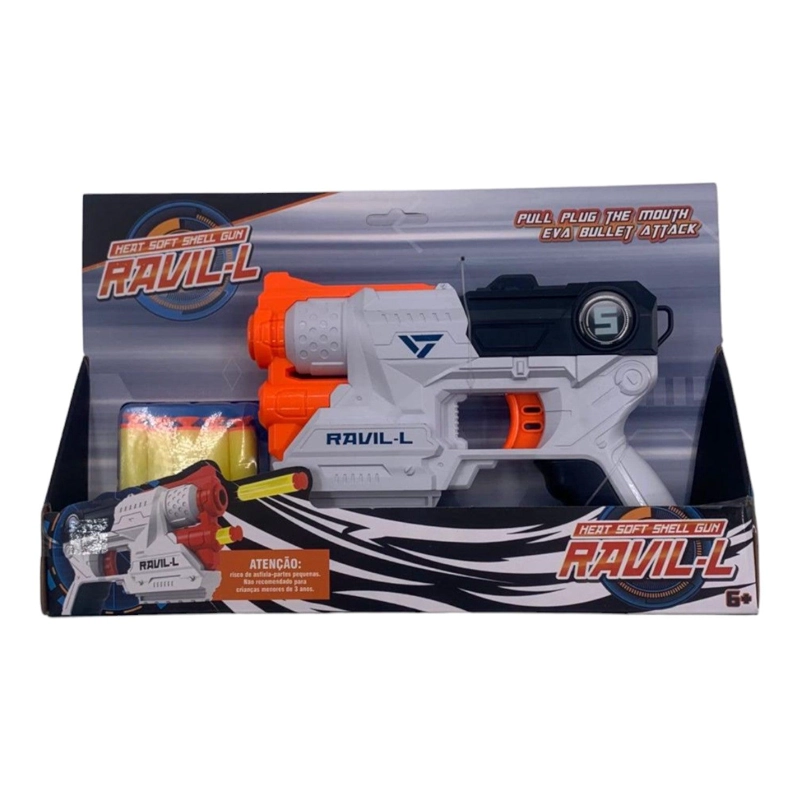 PISTOLA DARDOS SOFT BLANCO - 1