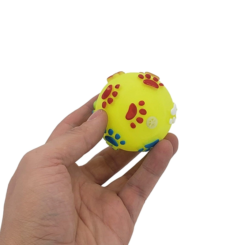 PELOTA PERROS HOMEWELL JUGUETE AMARILLO - 2