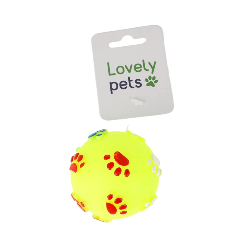 PELOTA PERROS HOMEWELL JUGUETE AMARILLO - 3