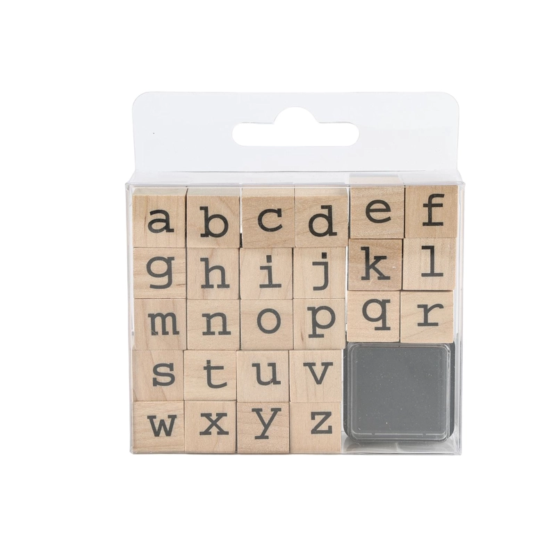 SET SELLOS DE MADERA MINUSCULAS - 1