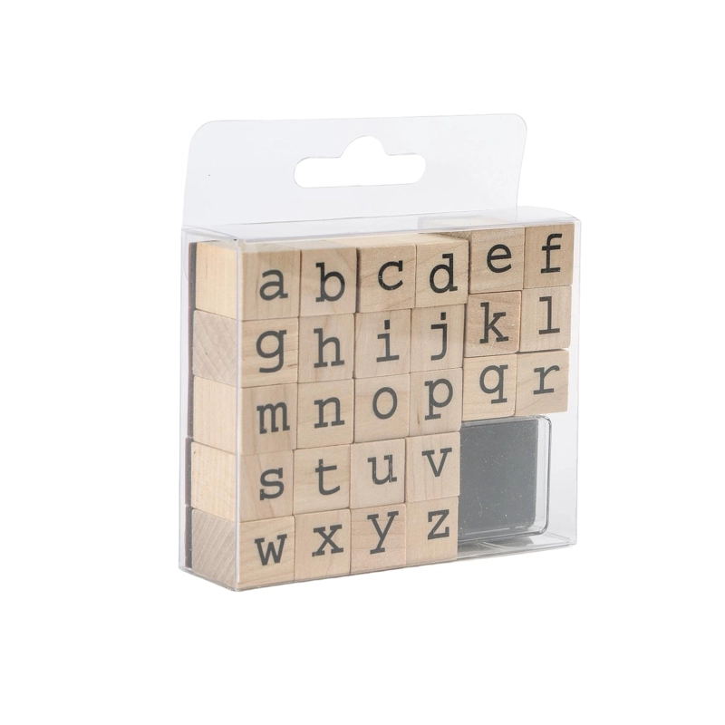 SET SELLOS DE MADERA MINUSCULAS - 2