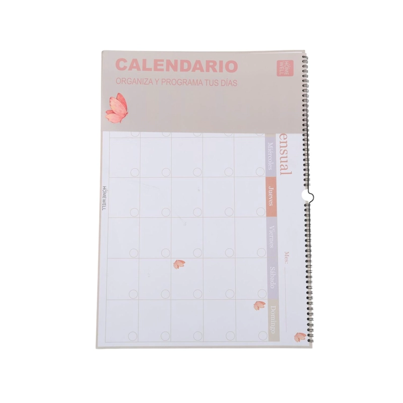 CALENDARIO MENSUAL COLOR ESPIRAL - 1