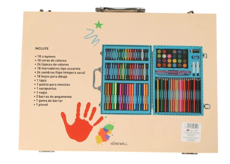 SET ARTE MALETA PORTATIL 128PZAS - 4