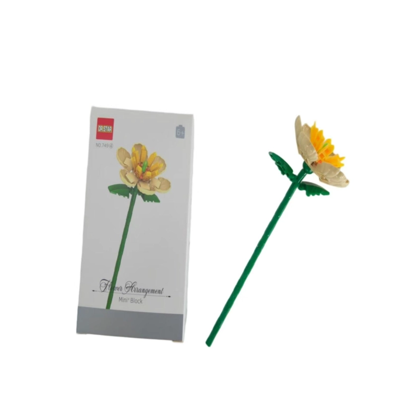 FLOR DE BLOQUE ARMABLE DIY - 1