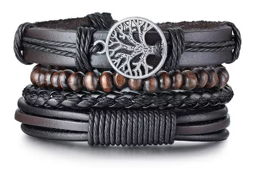 PULSERA ROYAL MADRIZ DE HOMBRE MUJER CUERO ELEGANTE JUVENIL - 1