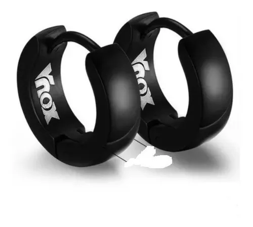 AROS ROYAL MADRIZ PUNK HOMBRE MUJER BLACK MANBA EARING MODA - 1