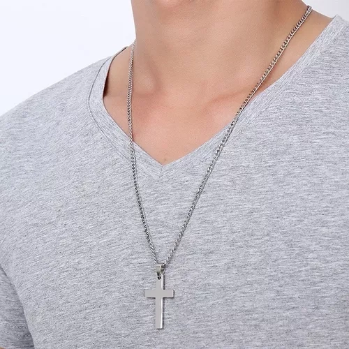 COLLAR CRUZ SILVER ESPACE ELEGANTE JUVENIL ROYAL MADRIZ - 4