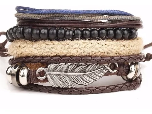 CONJUNTO DE PULSERAS DE PLUMA JUVENIL ROYAL MADRIZ - 1