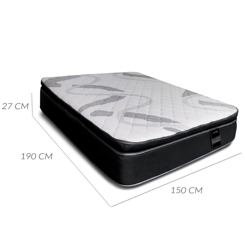 COLCHON RESORTE POCKET EUROTOP SLEEPWELL ONESIDE 2 PLAZAS - 3