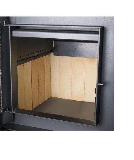 COMBO CALEFACTOR LEÑA AMESTI NORDIC450 + KITINST6' + SETMURO GRIS - 2