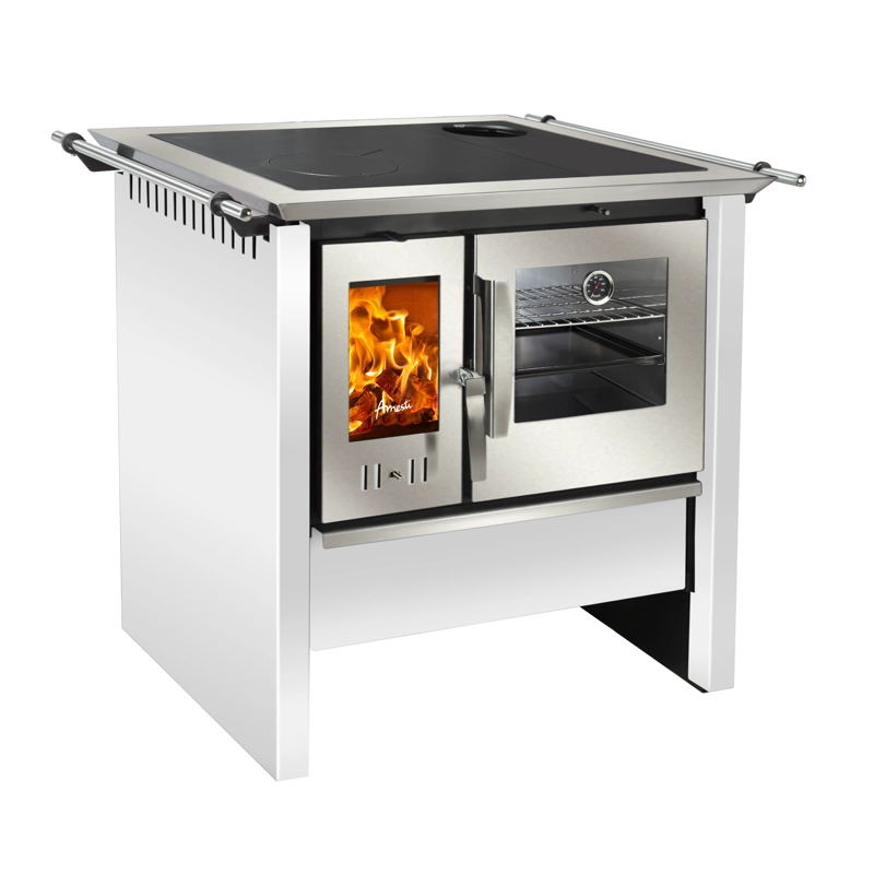 COCINA A LEÑA AMESTI ALLEGRA COMBUSTION LENTA BLANCA