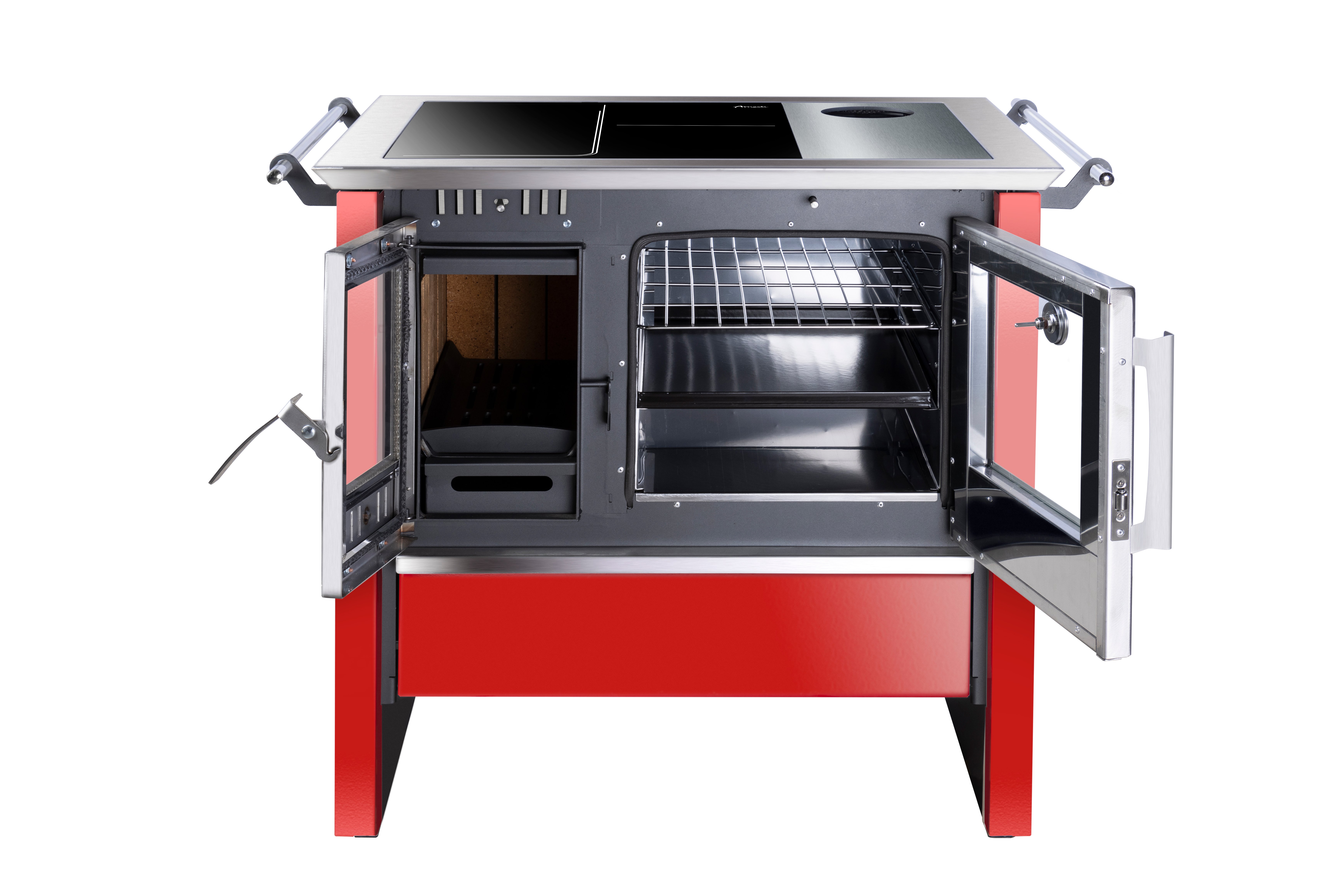 COCINA A LEÑA AMESTI 3 PLATOS ALLEGRA VITROX COMB LENTA ROJA - 3