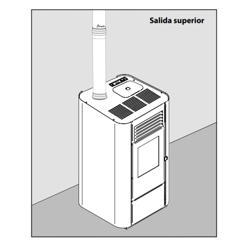CALEFACTOR A PELLET MILANO BLANCO AMESTI - 7
