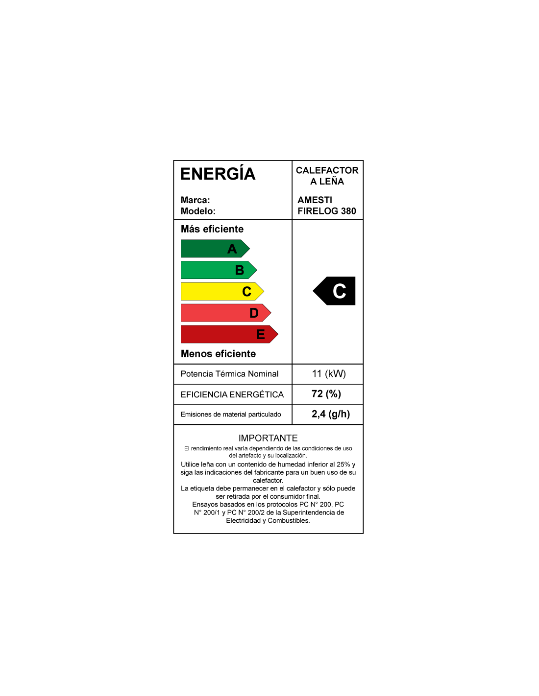 ESTUFA A LEÑA FIRELOG 380 AMESTI - 3