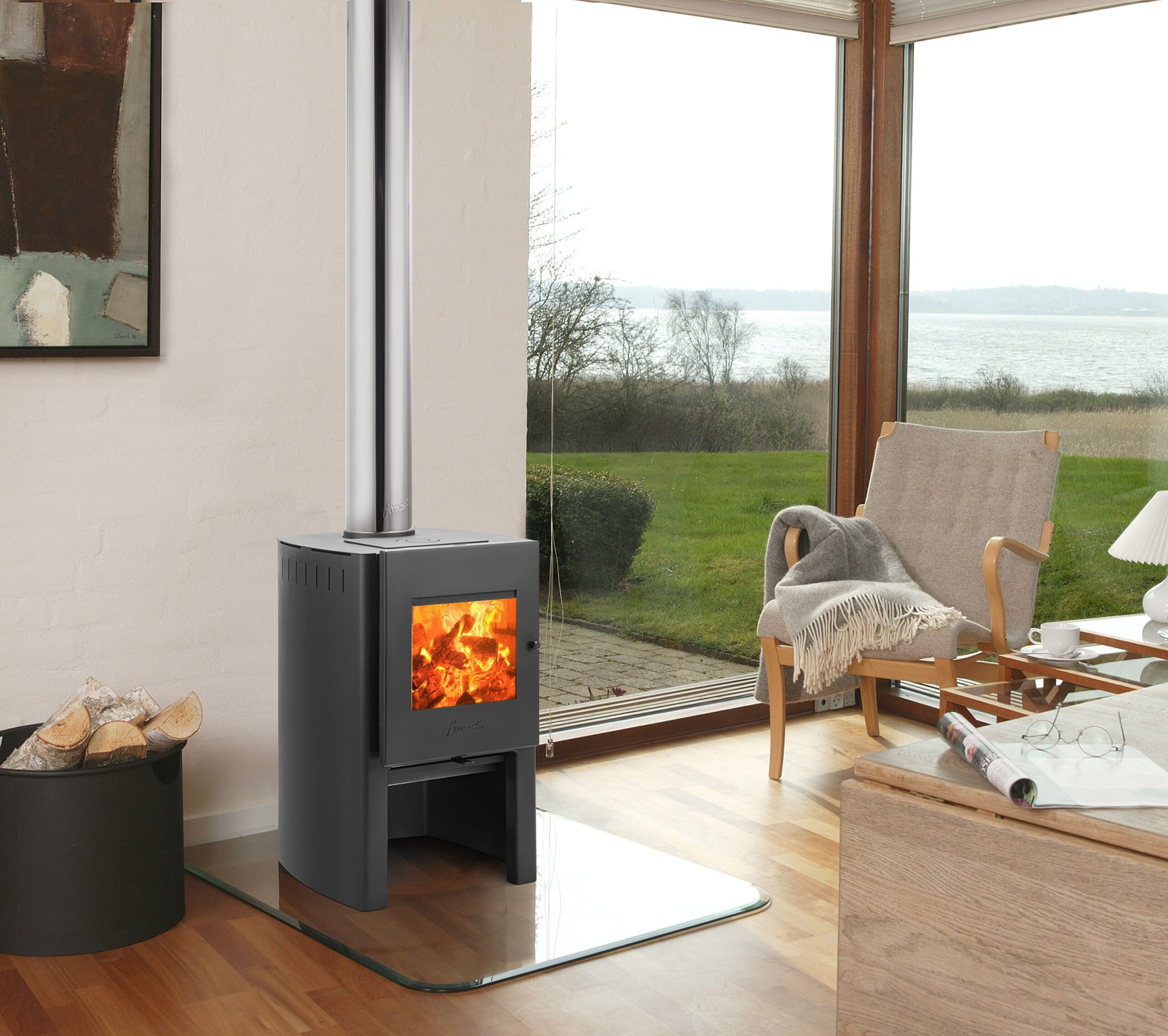 ESTUFA A LEÑA FIRELOG 380 AMESTI - 4