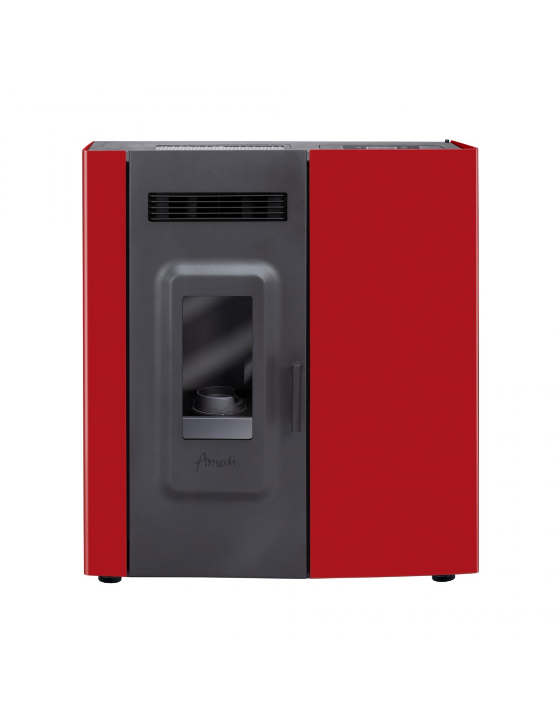 CALEFACTOR A PELLET SLIM 9000 ROJO - 5