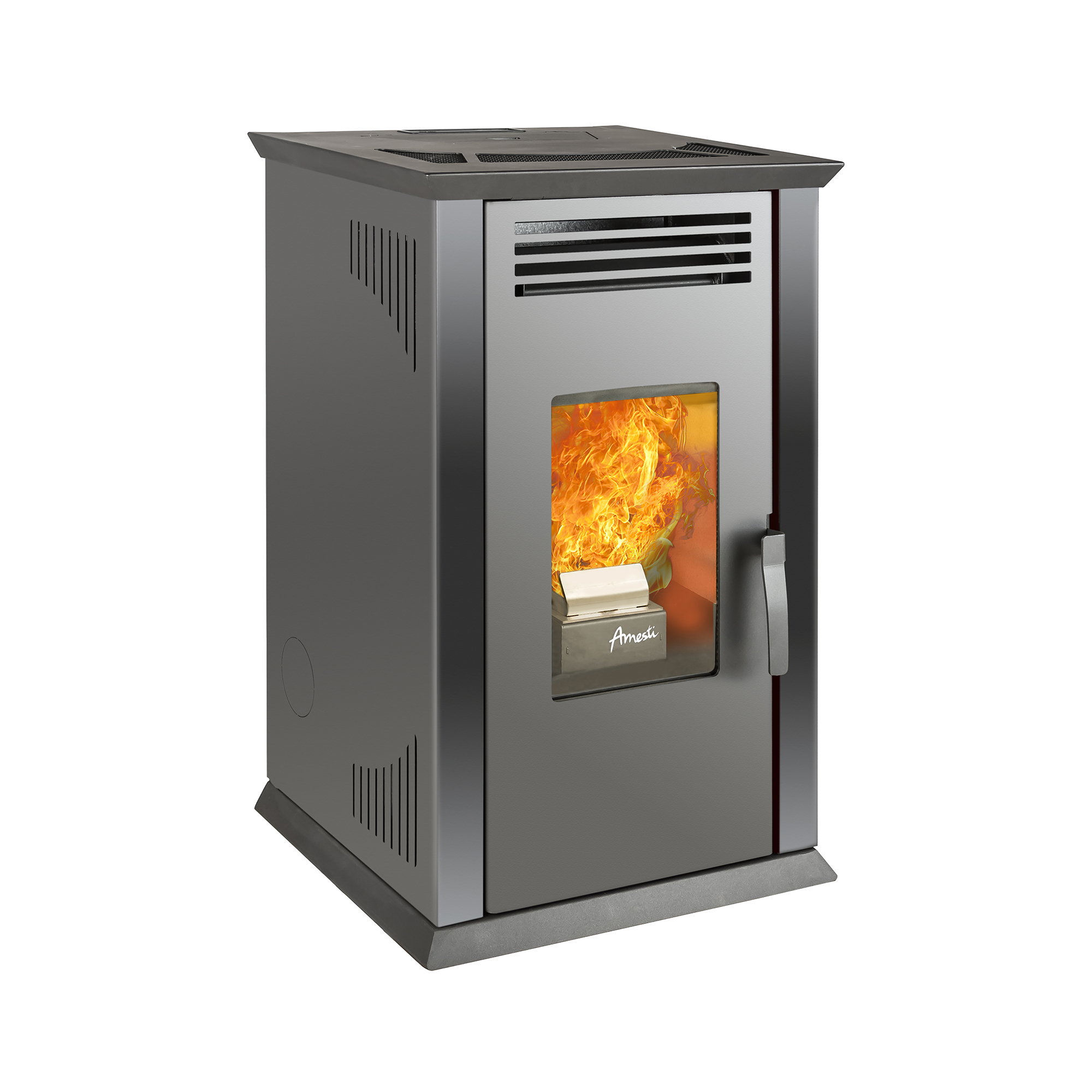 CALEFACTOR A PELLET AMESTI ITALY 8100 PLUS NEGRO SATINADO - 1