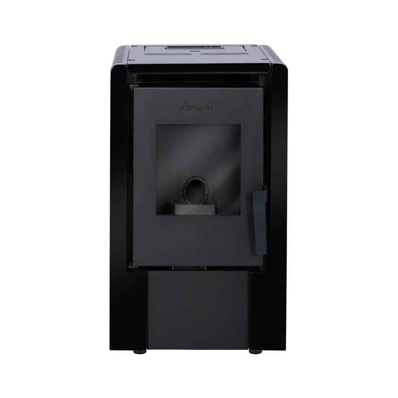 CALEFACTOR A PELLET AMESTI ITALY 6100 NEGRO SATINADO - 4