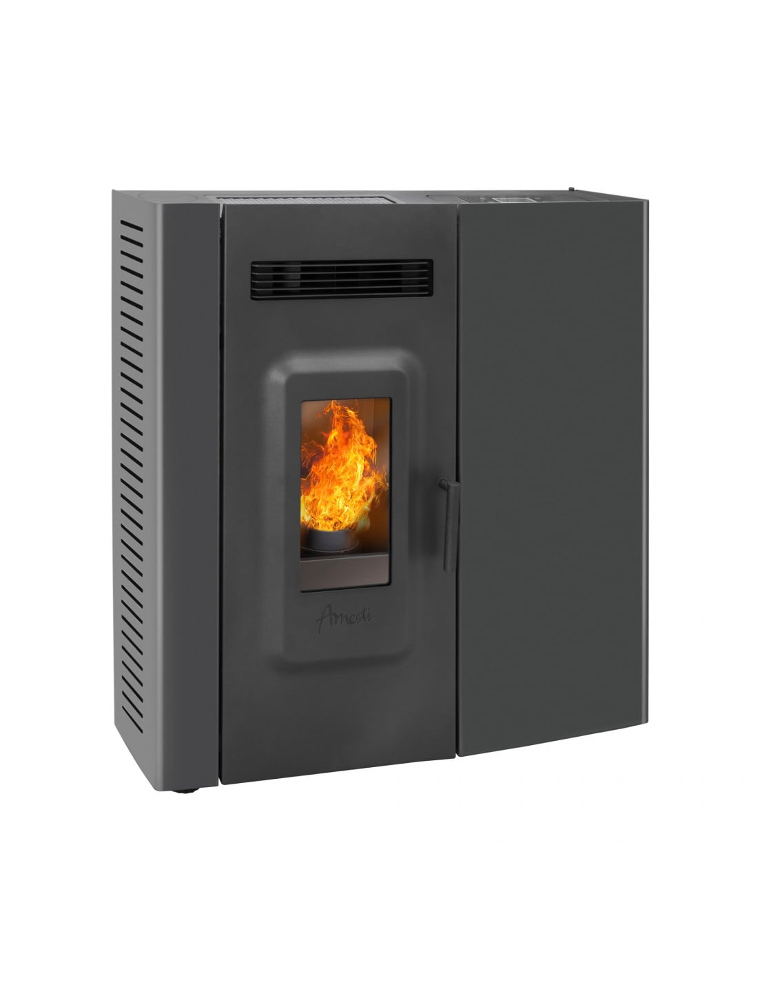 CALEFACTOR A PELLET SLIM 9000 NEGRO - 1